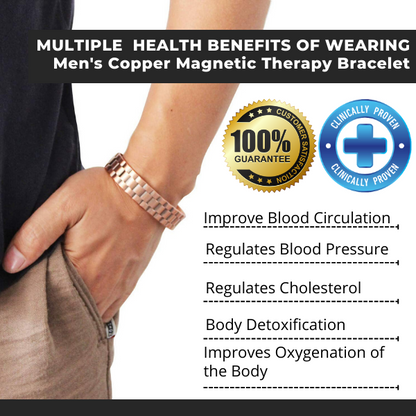 Menheal™ Pure Copper MagneticTherapy Bracelet（Limited Time Discount 🔥 Last Day）