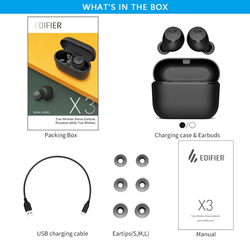 True Wireless Earphones Bluetooth 5.0 Support aptX Voice Assistant Touch Control IPX5 CVC8.0 Noise Cancelling